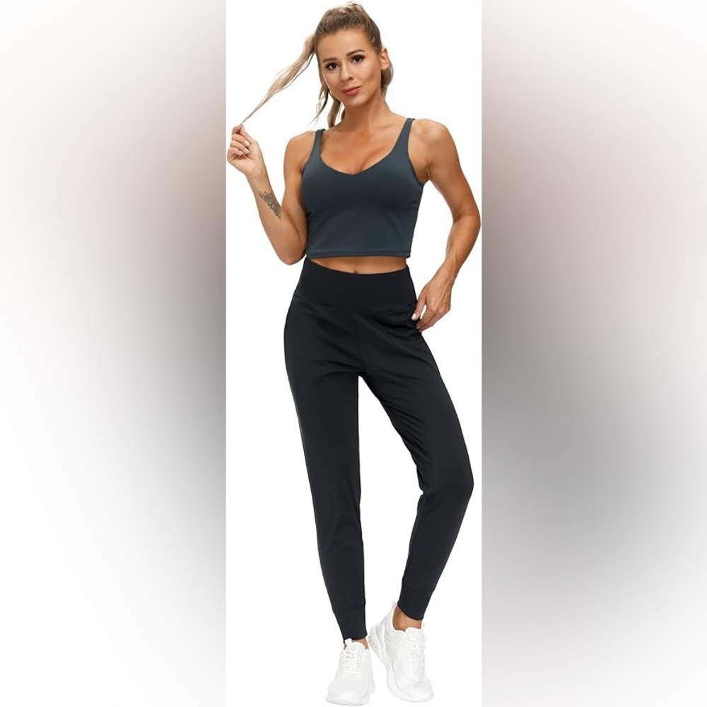 Women’s Black Jogger Pants NWT - Picture 4 of 4